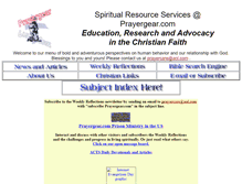 Tablet Screenshot of prayergear.com